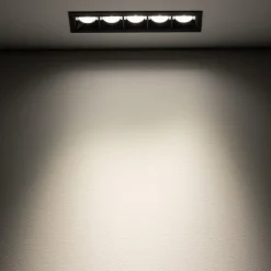 Oprawa Podtynkowa MIDI Czarny 20W RECESSED 4000K
