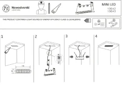 Oprawa Podtynkowa MINI Biały 10W RECESSED 3000K