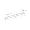 Oprawa Podtynkowa MINI Biały 20W RECESSED 4000K