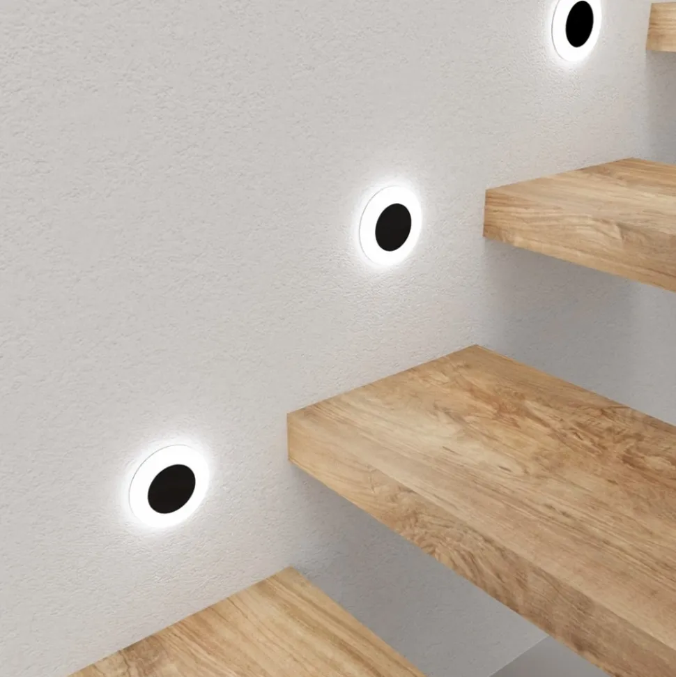 Oprawa Podtynkowa Schodowa OTI Czarny Barwa Neutralna 0,6W LED 7cm