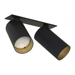 Oprawa Podtynkowa SPOT MONO SURFACE Czarny Złoty 2xGU10