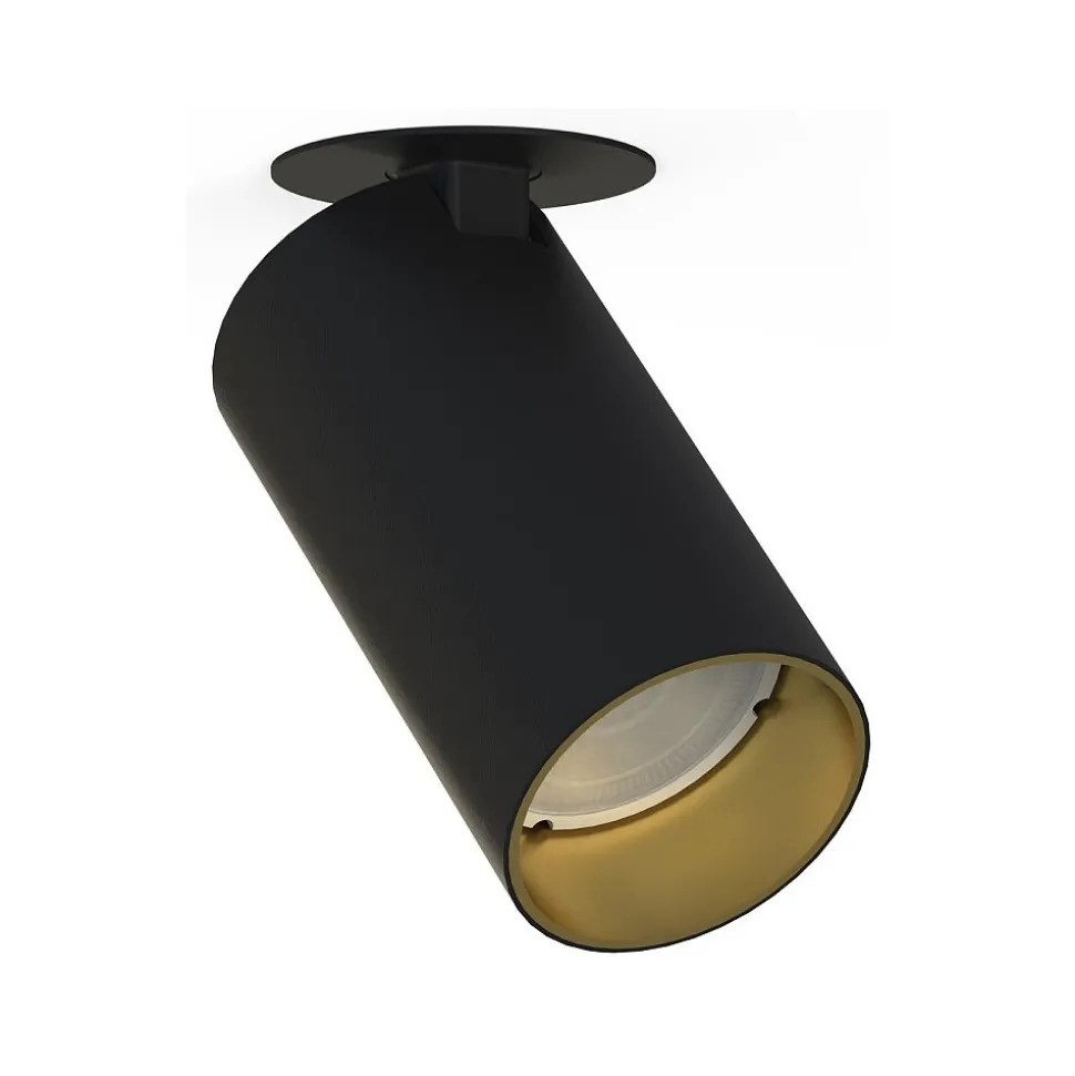 Oprawa Podtynkowa SPOT MONO SURFACE Czarny Złoty 1xGU10