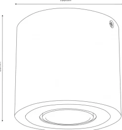 Oprawa Punktowa DOWNLIGHT WOOD Brązowy Czarny 1xGU10