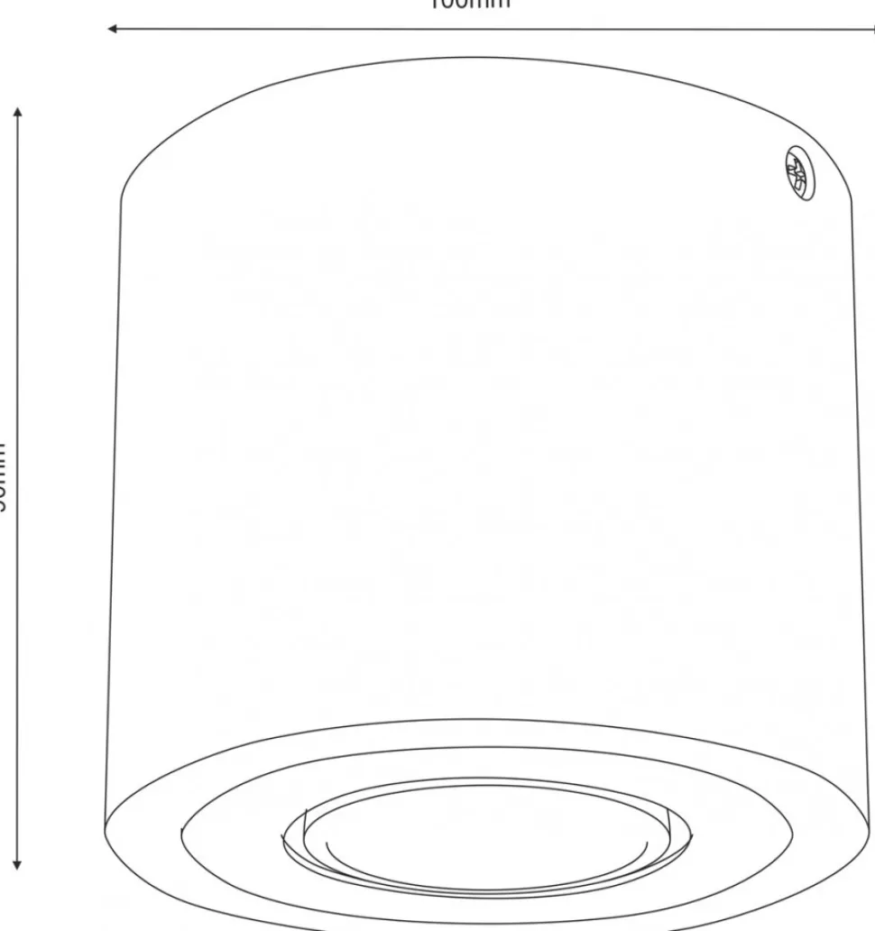 Oprawa Punktowa DOWNLIGHT WOOD Brązowy Czarny 1xGU10