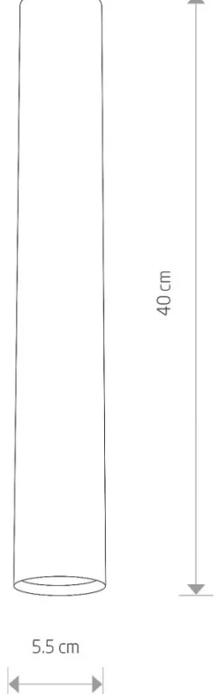Oprawa Sufitowa EYE L Czarny 1xGU10 40cm