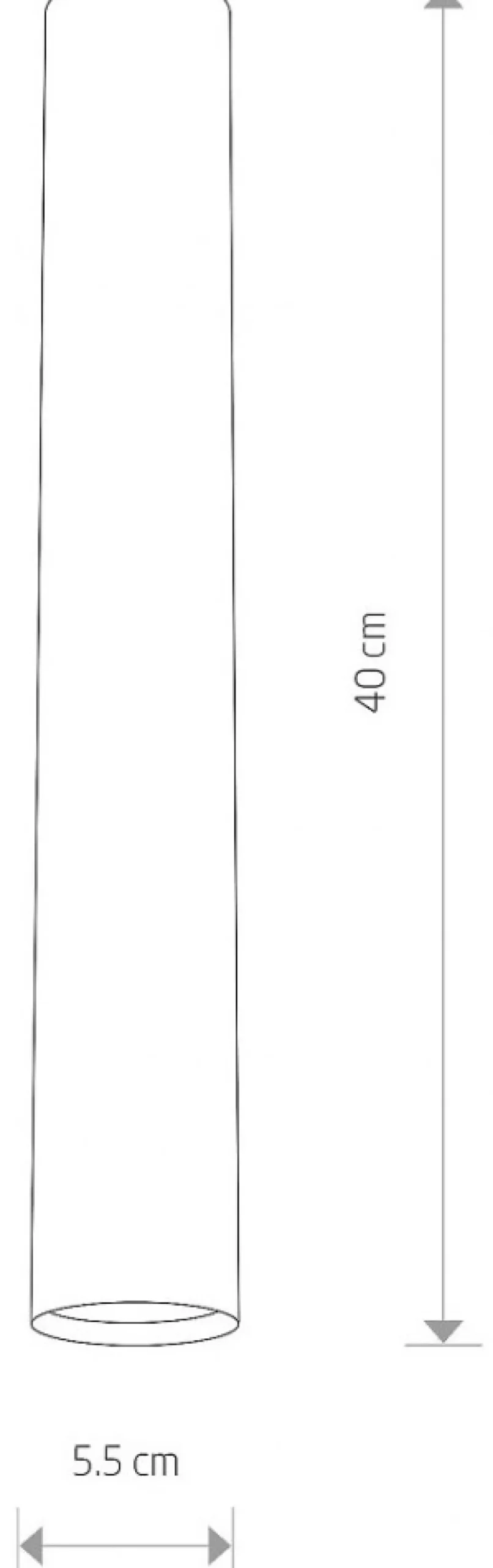 Oprawa Sufitowa EYE L Czarny 1xGU10 40cm
