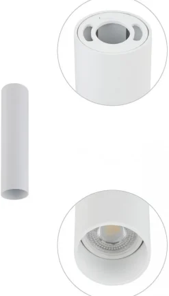 Oprawa Sufitowa FOURTY S Biały 1xGU10 18,5cm
