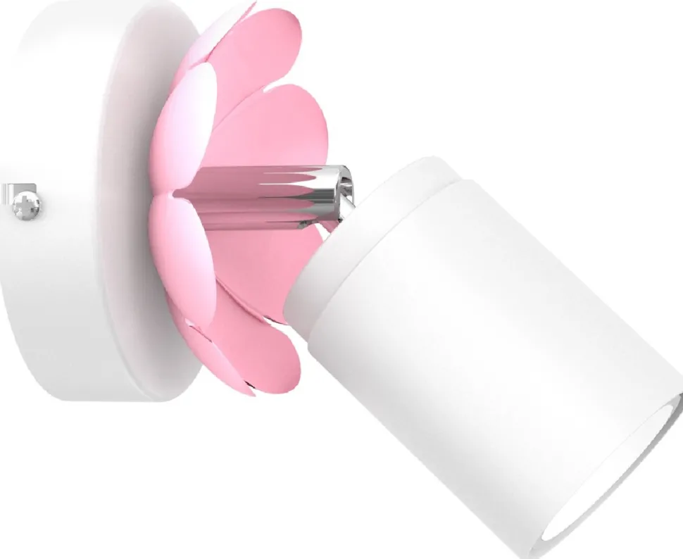 Oprawa Sufitowa Spot FLOWER Biały Różowy 1xGU10