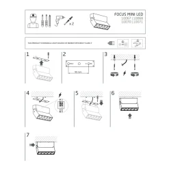 Oprawa Natynkowa FOCUS Czarny 10W LED 4000K * Nowodvorski Discount