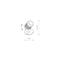 Oprawa ogrodowa do Podbitki SPIKE Czarny 5W LED 3000K IP54 * Nowodvorski Clearance