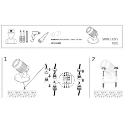 Oprawa ogrodowa do Podbitki SPIKE Czarny 5W LED 3000K IP54 * Nowodvorski Clearance