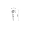 Oprawa ogrodowa SPIKE Czarny 5W LED 3000K IP54 * Nowodvorski Best
