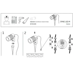 Oprawa ogrodowa SPIKE Czarny 5W LED 3000K IP54 * Nowodvorski Best