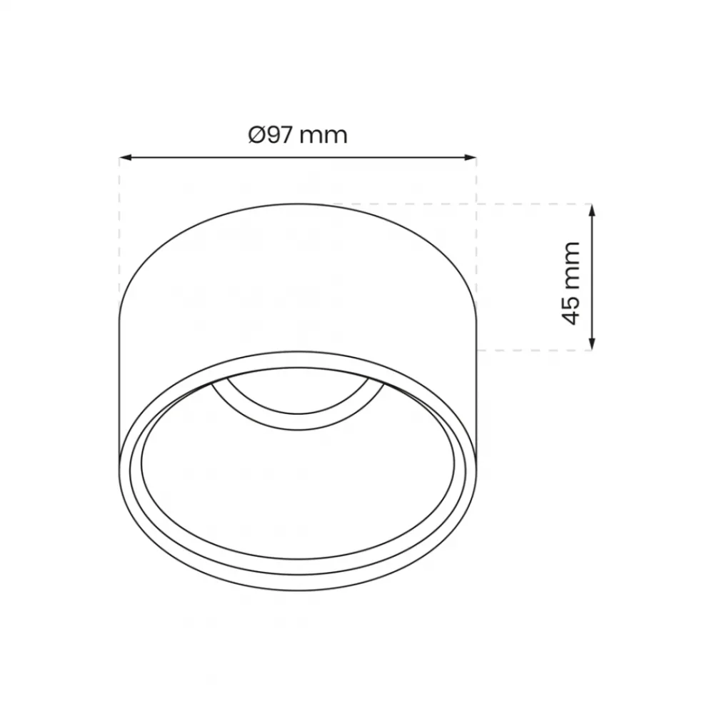 Oprawa Podtynkowa BALI Okrągła Biały 1xGU10 9,7cm * Eko-light New