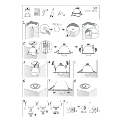 Oprawa Podtynkowa DOWNLIGHT Czarny 1xGU10 IP20 * Nowodvorski Best