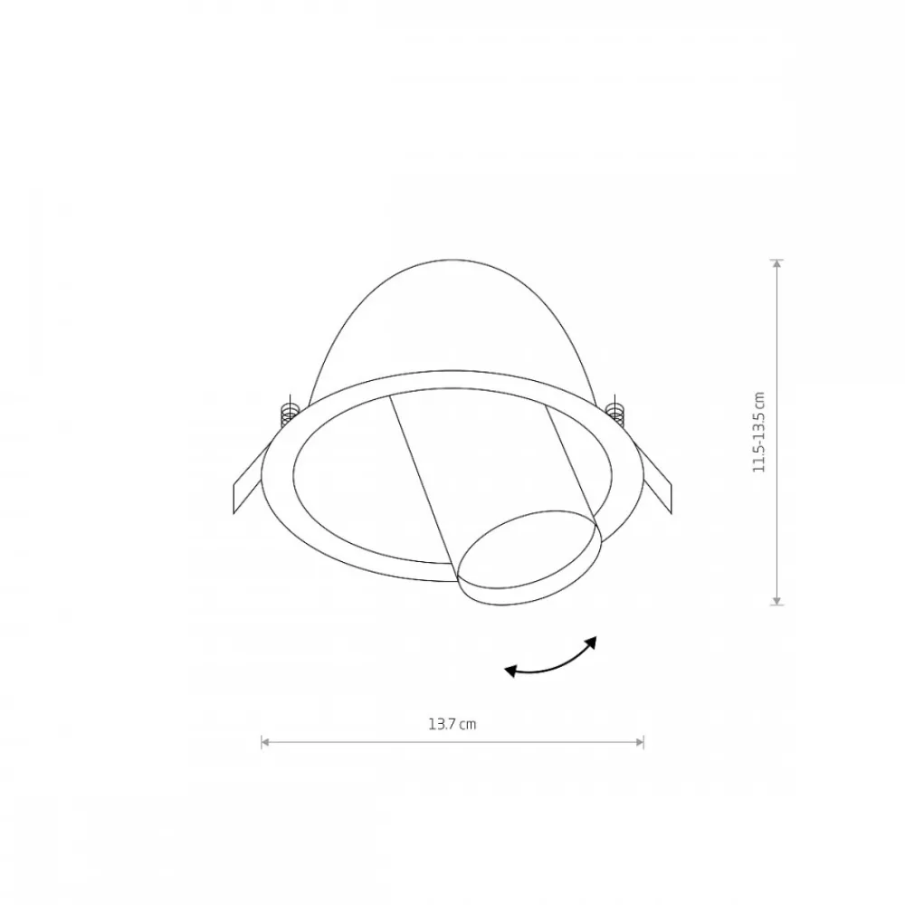 Oprawa Podtynkowa DOWNLIGHT Czarny 1xGU10 IP20 * Nowodvorski Best