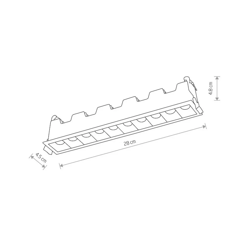 Oprawa Podtynkowa MINI Biały 20W RECESSED 3000K * Nowodvorski Online