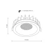Oprawa podtynkowa NEXUS czarna CCT 1xLED 18W * TK Lighting Best