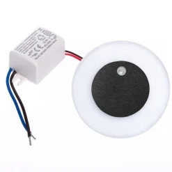 Oprawa Podtynkowa Schodowa OTI Czarny Barwa Ciepła 0,6W LED 7cm Czujnik Ruchu * Eko-light Discount