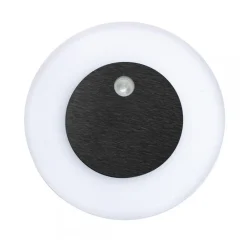 Oprawa Podtynkowa Schodowa OTI Czarny Barwa Ciepła 0,6W LED 7cm Czujnik Ruchu * Eko-light Discount