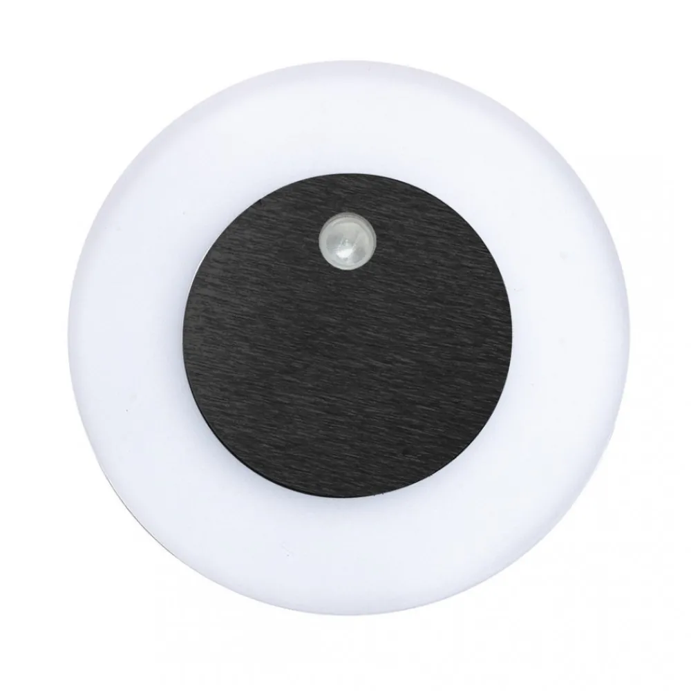 Oprawa Podtynkowa Schodowa OTI Czarny Barwa Ciepła 0,6W LED 7cm Czujnik Ruchu * Eko-light Discount
