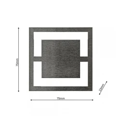 Oprawa Podtynkowa Schodowa QUADRO Biały Barwa Zimna 0,6W 12V Czujnik Ruchu * Eko-light Clearance