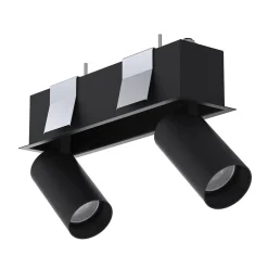 Oprawa Podtynkowa Spot MONO DEEP Czarny 2xGU10 * Nowodvorski Outlet