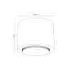 Oprawa Punktowa DOWNLIGHT WOOD Brązowy 1xGX53 Okrągły * Luminex Best