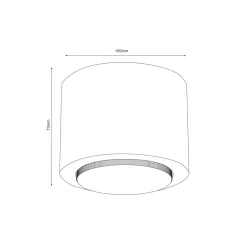 Oprawa Punktowa DOWNLIGHT WOOD Brązowy 1xGX53 Okrągły * Luminex Best