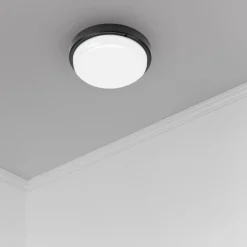 Oprawa sufitowa DAVO Okrągła Czarna 18W LED 4000K IP64 * Eko-light New