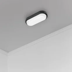 Oprawa sufitowa DAVO Owalna Czarna 18W LED 4000K IP64 * Eko-light Hot