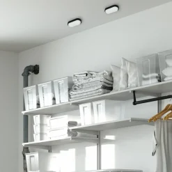 Oprawa sufitowa DAVO Owalna Czarna 8W LED 4000K IP64 * Eko-light Outlet