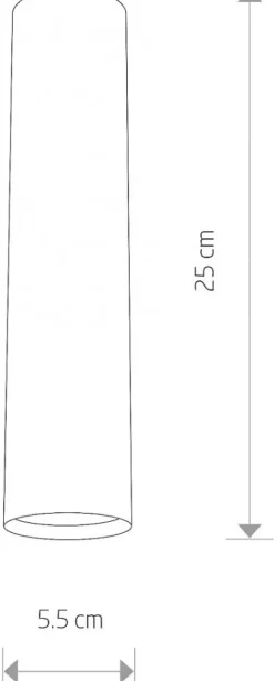Oprawa Sufitowa EYE M Czarny 1xGU10 25cm * Nowodvorski