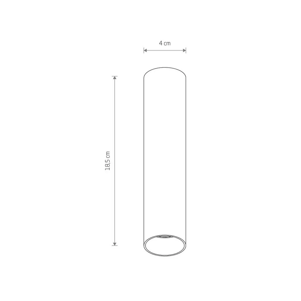 Oprawa Sufitowa FOURTY S Szary 1xGU10 18,5cm * Nowodvorski Hot