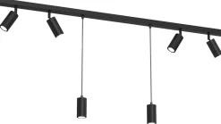 Oprawa Sufitowa Regulowana Spot LINK Czarny 6xGU10 150cm * Luminex Best