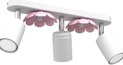 Oprawa Sufitowa Spot FLOWER Biały Różowy 3xGU10 * Luminex Online