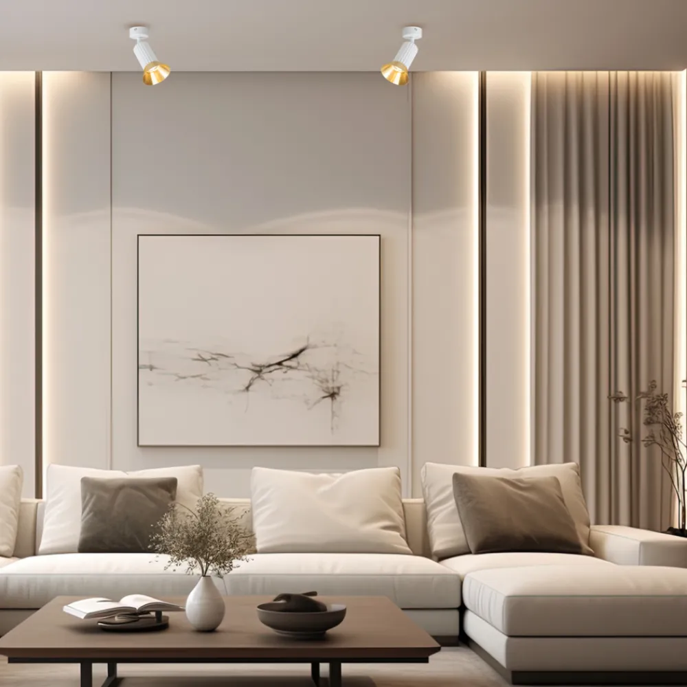 Oprawa sufitowa Spot TULIP Biała Złota 1xGU10 * Eko-light Outlet