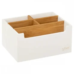 Organizer z 5 przegródkami Natureo White