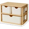Organizer z 3 szufladami w bambusowej ramie