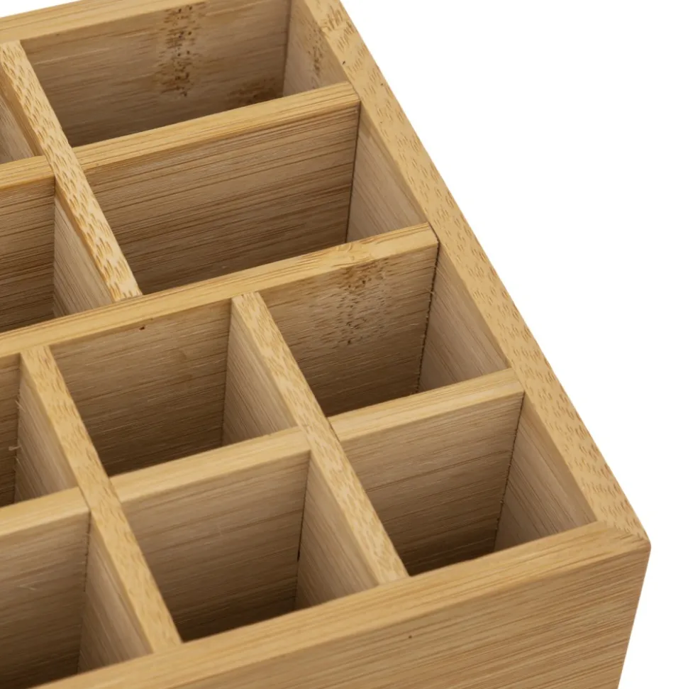 Organizer z lusterkiem bambusowy