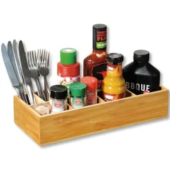 Organizer bambusowy z przegródkami 36x15xh7,5 cm * Kesper