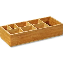 Organizer bambusowy z przegródkami 36x15xh7,5 cm * Kesper