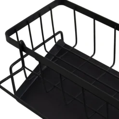Organizer kuchenny do zlewu czarny 23x9x10 cm * HowHomely Best