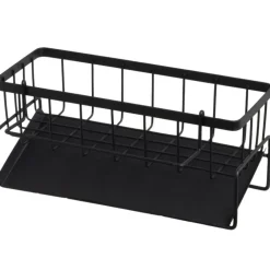Organizer kuchenny do zlewu czarny 23x9x10 cm * HowHomely Best