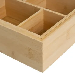 Organizer rozsuwany bambusowy 24x17x7 cm * HowHomely