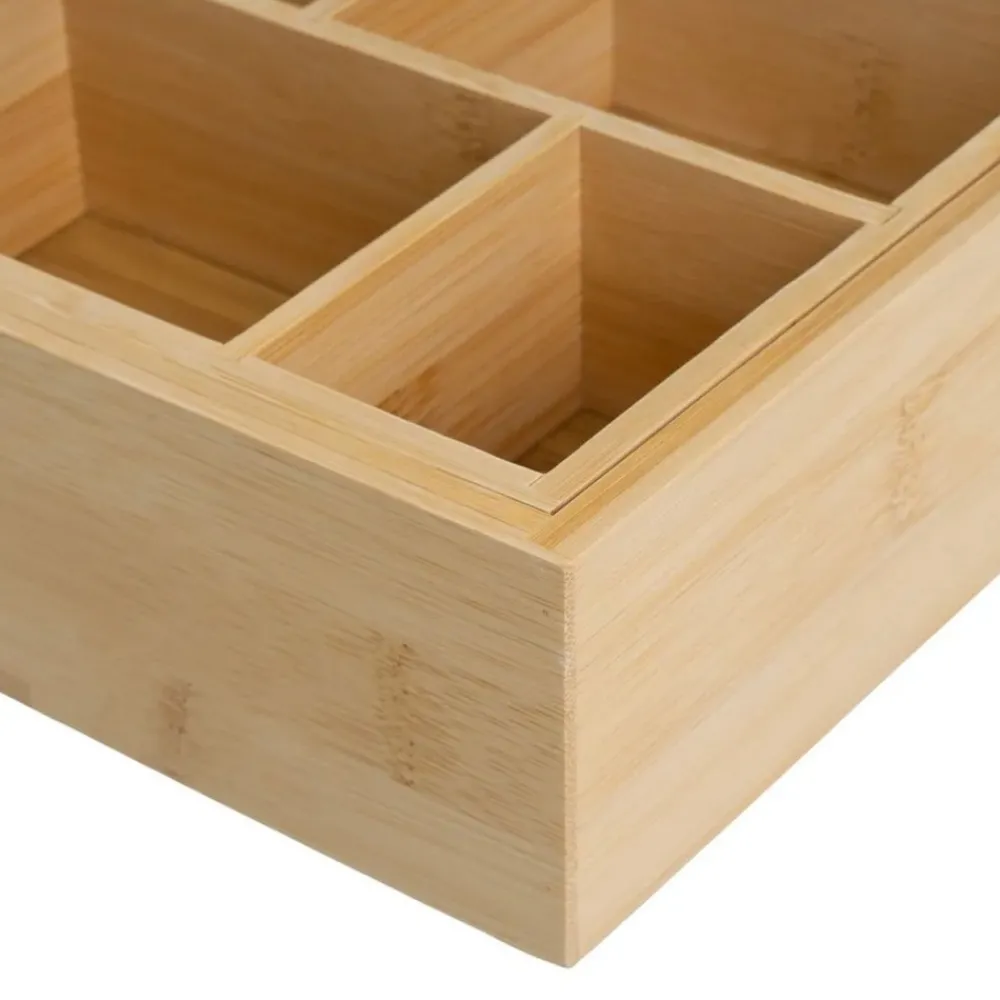 Organizer rozsuwany bambusowy 24x17x7 cm * HowHomely