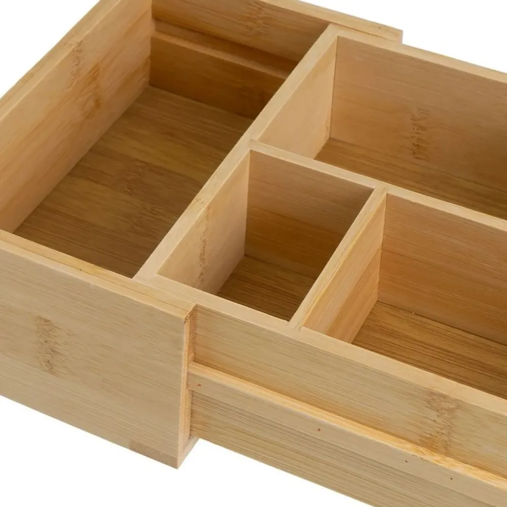 Organizer rozsuwany bambusowy 24x17x7 cm * HowHomely