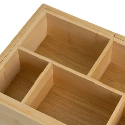 Organizer rozsuwany bambusowy 24x17x7 cm * HowHomely
