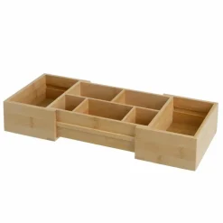 Organizer rozsuwany bambusowy 24x17x7 cm * HowHomely