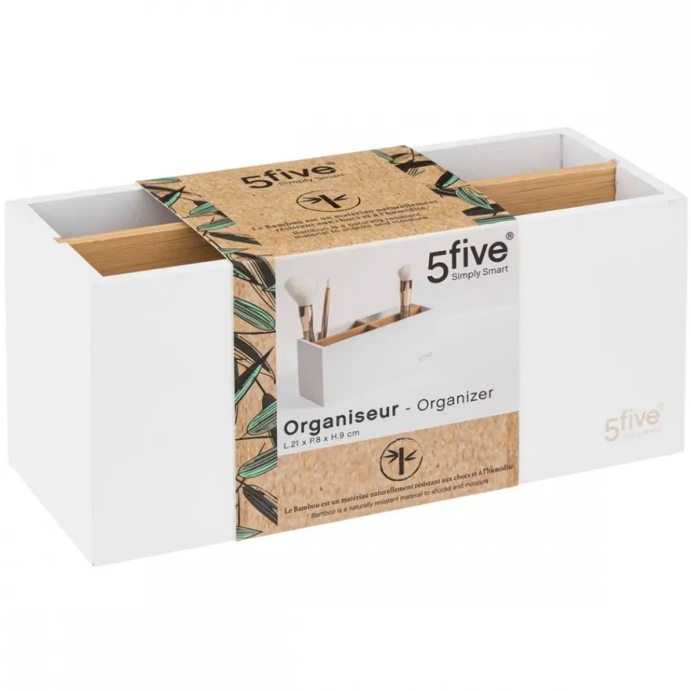 Organizer z 4 przegródkami Natureo White * 5five Simply Smart